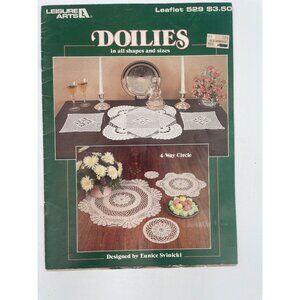 Leisure Arts Leaflet "Doilies In All Shapes And Sizes" By Eunice Svinicki